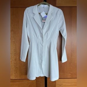 Blazer pinstripe dress.New